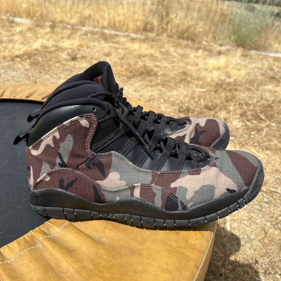 Jordan Other - Air Jordan 10 Men's Retro 'Woodland Camo' Basketball Shoes Size 11 310805-201